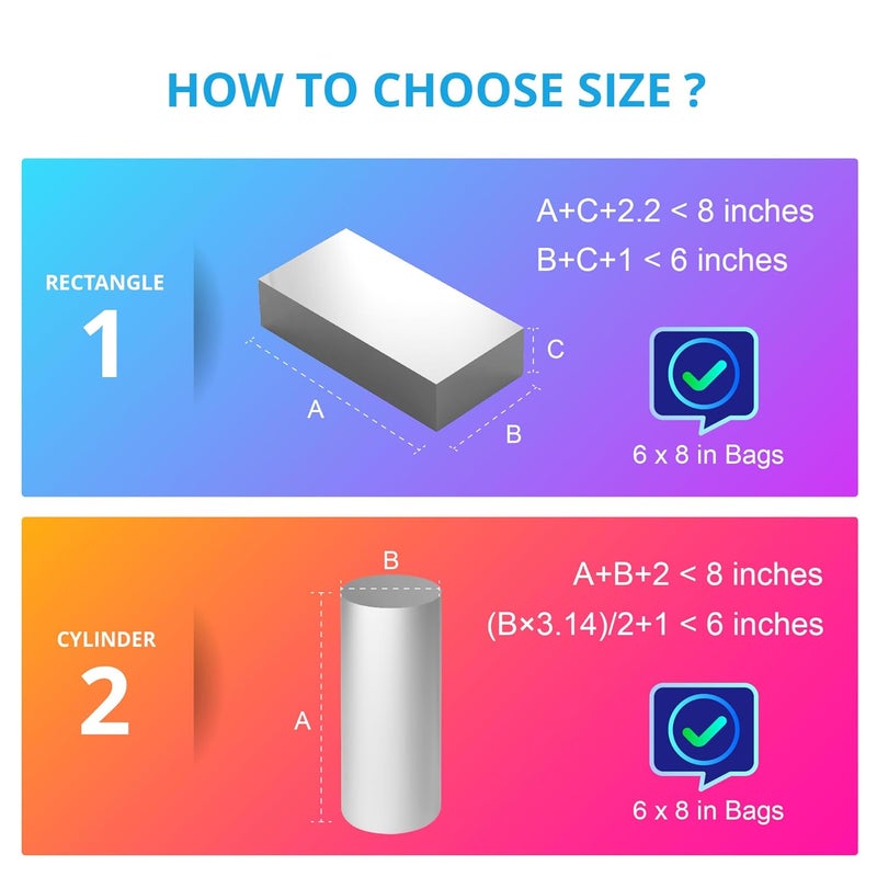 CANWUPON Shrink Wrap Bags - 100Pcs 6x8 Inches Clear PVC Heat Seal Bags for Soap Sleeve Packaging, Bath Bomb,Shoes,Jars,Gift,Tumbler,Heat Sublimation Film for Homemade DIY Projects - Image 4